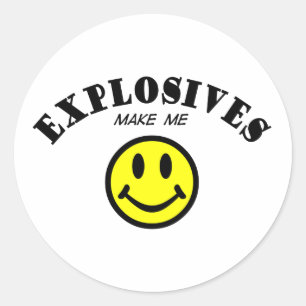 MMS: Explosives Classic Round Sticker