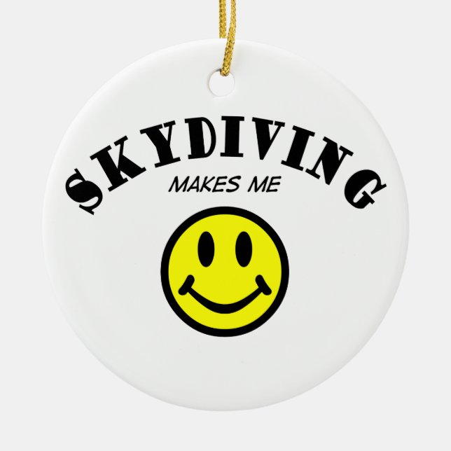 MMS: Skydiving Ceramic Ornament (Front)