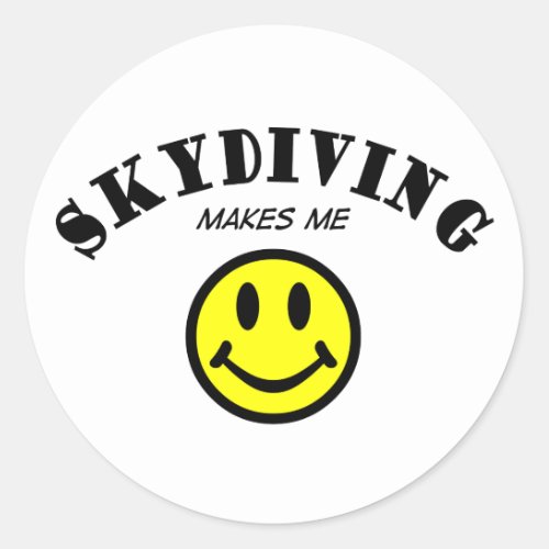 MMS Skydiving Classic Round Sticker