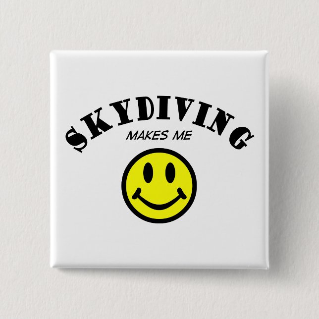 MMS: Skydiving Pinback Button (Front)
