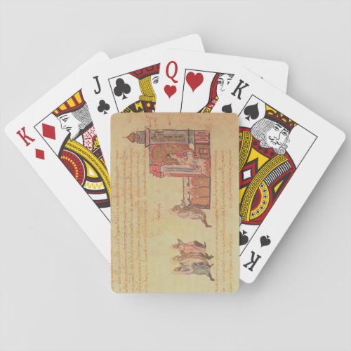 MMS Vitr 26_7 The Byzantine Emperor Romanus III Ar Poker Cards