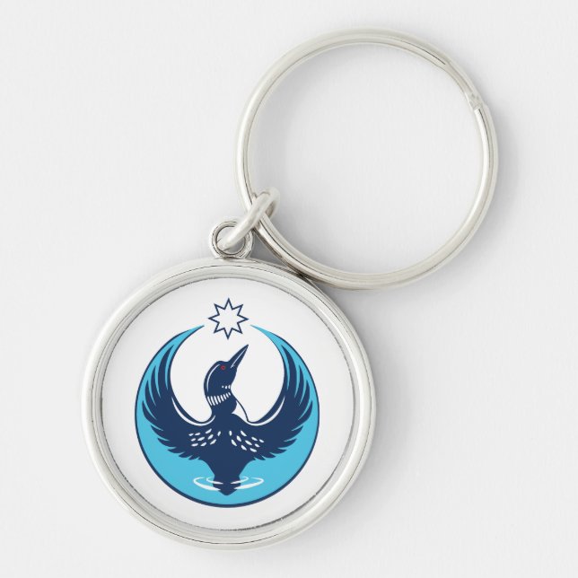 MN Loon Rising Keychain (Front)