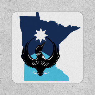 MN Loon Rising - MN State flag Patch