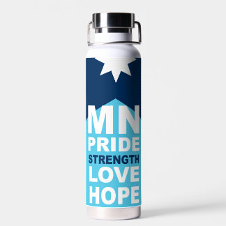 MN Loon Rising - MN State flag Water Bottle