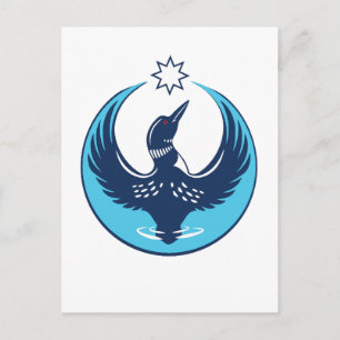 MN Loon Rising Postcard