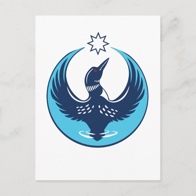 MN Loon Rising Postcard (Front)