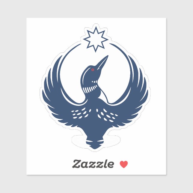 MN Loon Rising Sticker (Sheet)