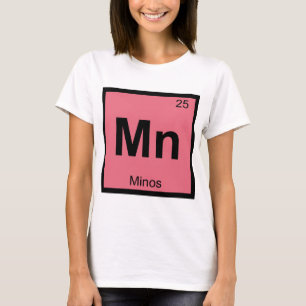 Mn - Minos Greek Chemistry Periodic Table Symbol T-Shirt