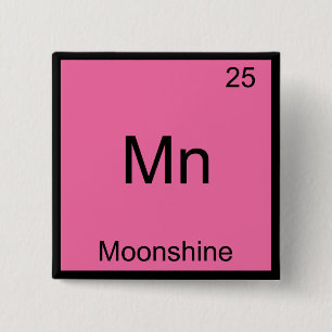 Mn - Moonshine Funny Chemistry Element Symbol Tee Button