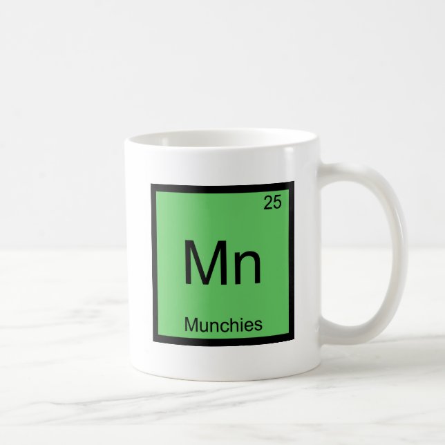 Mn - Munchies Funny Chemistry Element Symbol Tee Coffee Mug (Right)