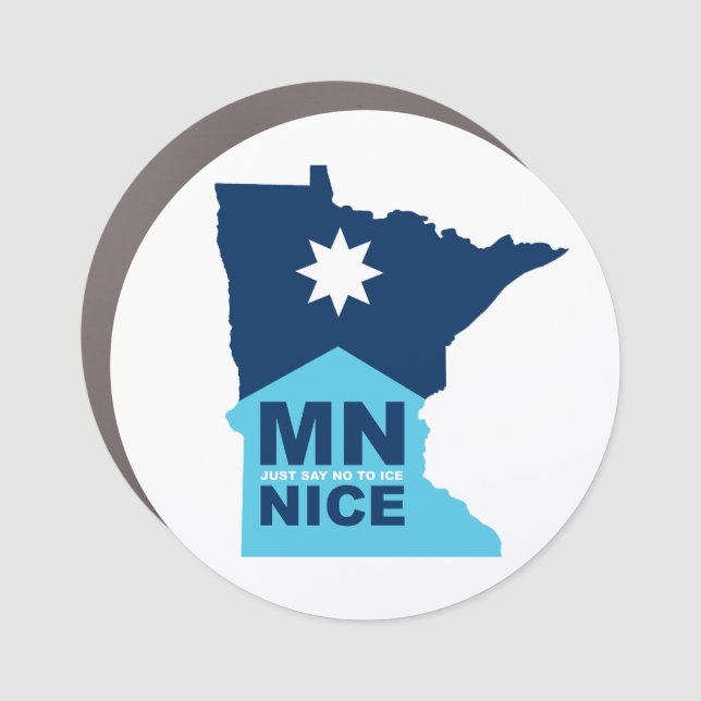 MN NICE CAR MAGNET (Front)