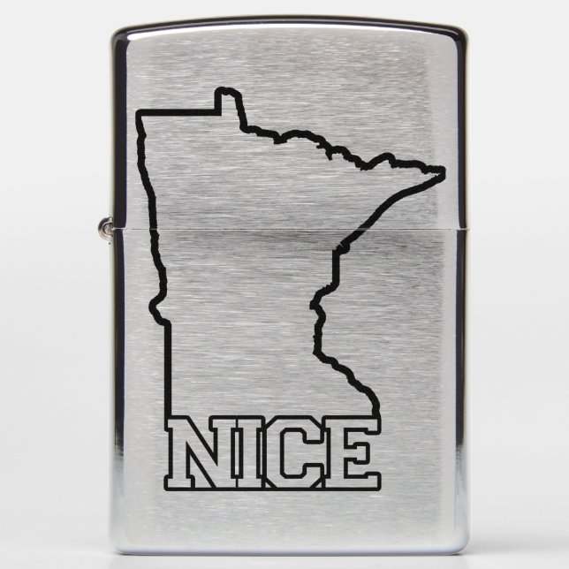 MN Nice Zippo Lighter (Front)
