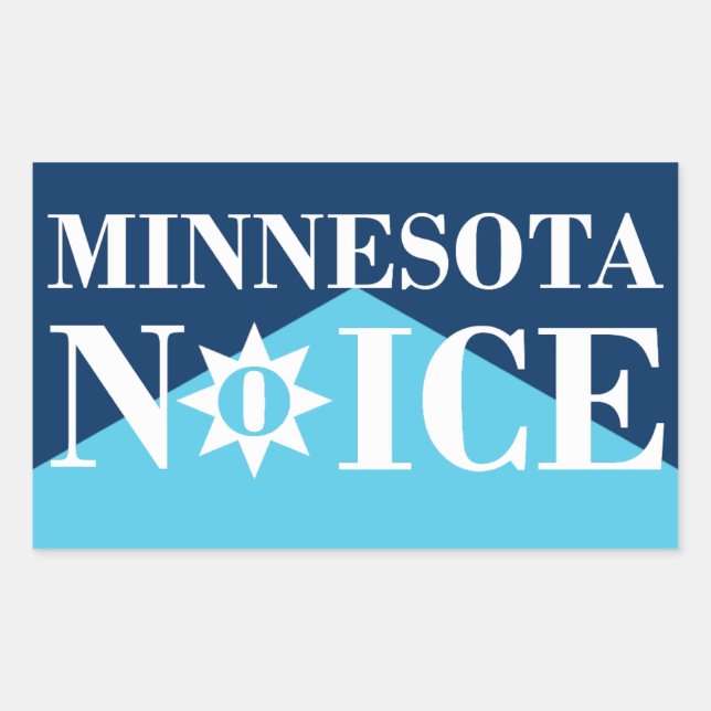 MN NoICE Rectangular Sticker (Front)