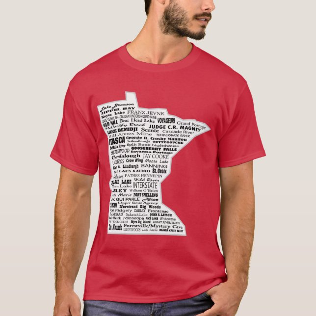 MN Parks with White Fill T-Shirt (Front)