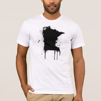 Mn Spray Paint T-shirt by ZachAttackDesign at Zazzle
