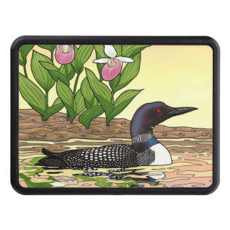 MN State Bird Flower Loon Lady Slipper Hitch Cover