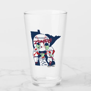 Mn Zombies Glass by ZachAttackDesign at Zazzle