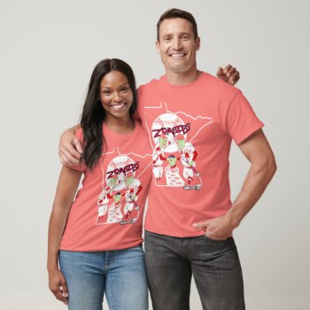 Mn Zombies T-shirt by ZachAttackDesign at Zazzle