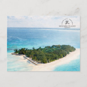 Mnemba Island, Tanzania   Watercolor Coastal Postcard