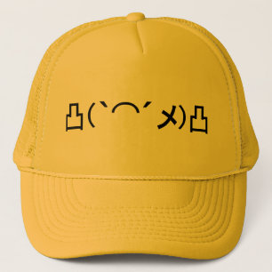 Mo' Angry Emoticon Japanese Kaomoji Trucker Hat