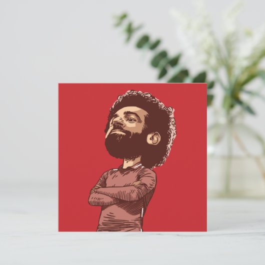 Mo Salah: King of Kop in Cartoon Style (Standing Front)