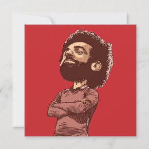 Mo Salah: King of Kop in Cartoon Style