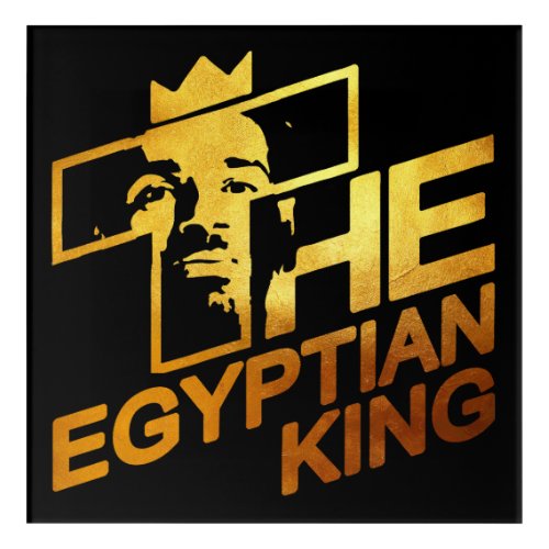 Mo Salah the Egyptian Kings Soccer Superstar Acrylic Print