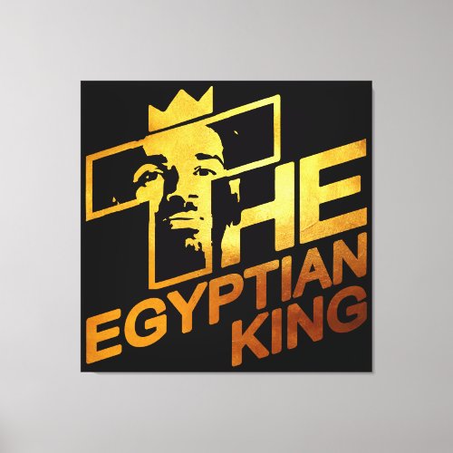 Mo Salah the Egyptian Kings Soccer Superstar Canvas Print