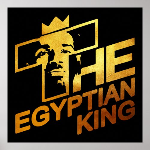 Mo Salah the Egyptian Kings Soccer Superstar Poster