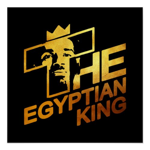 Mo Salah the Egyptian Kings Soccer Superstar Poster