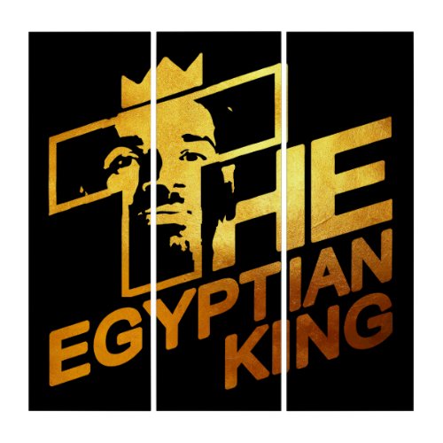 Mo Salah the Egyptian Kings Soccer Superstar Triptych