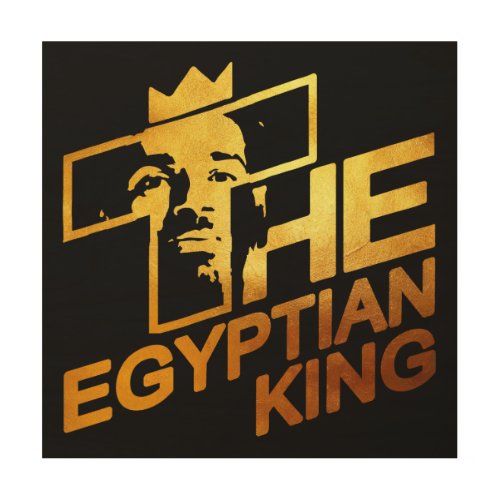 Mo Salah the Egyptian Kings Soccer Superstar Wood Wall Art