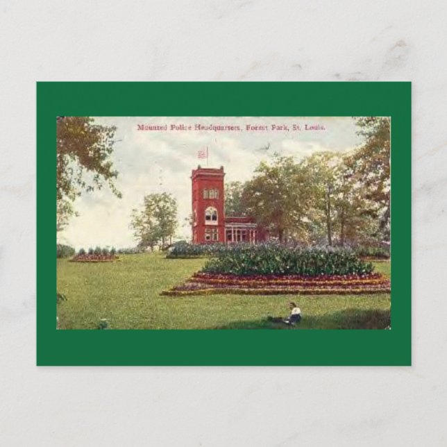 MO St. Louis Mounted Police Missouri Postcard (Front)