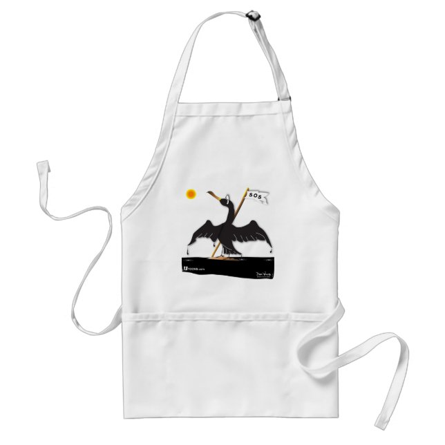 Mo the Cormorant Adult Apron (Front)