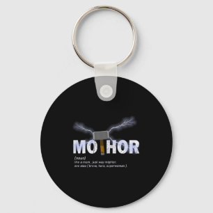 Mo-thor like mom way mightier funny mother's day keychain