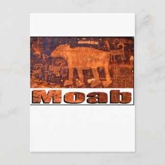 Moab Bear Petroglyph Postcard