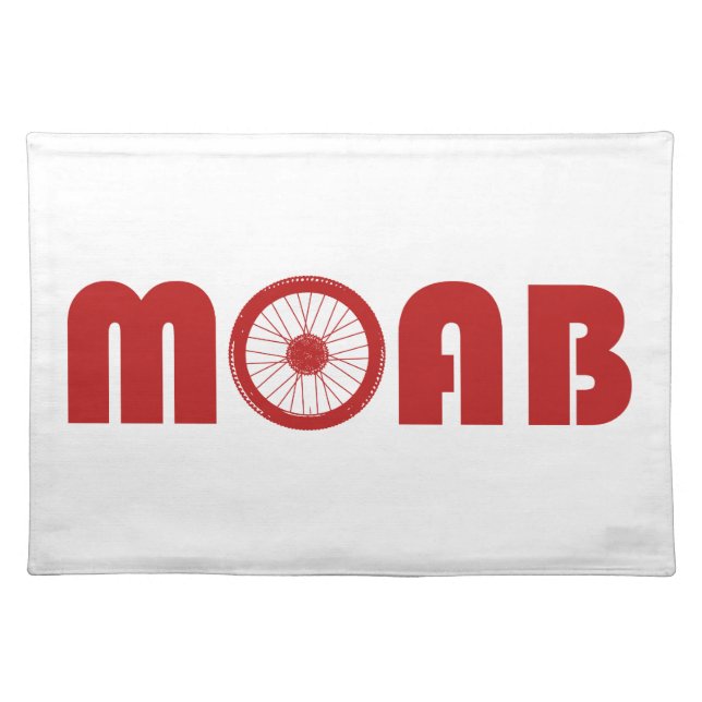 Moab (Bike Wheel) Cloth Placemat (Front)