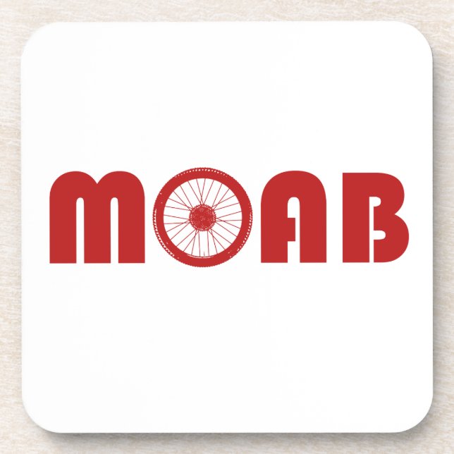 Moab (Bike Wheel) Drink Coaster (Front)