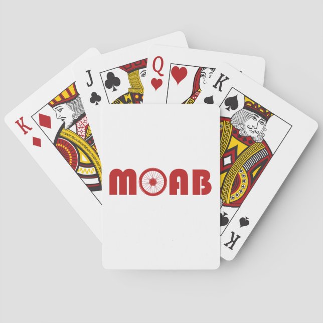 Moab (Bike Wheel) Poker Cards (Back)