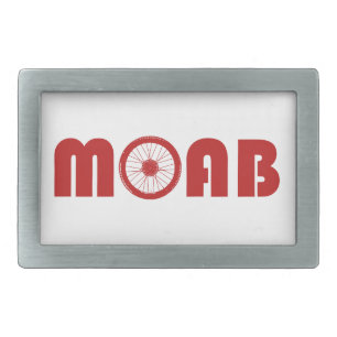 Moab (Bike Wheel) Rectangular Belt Buckle