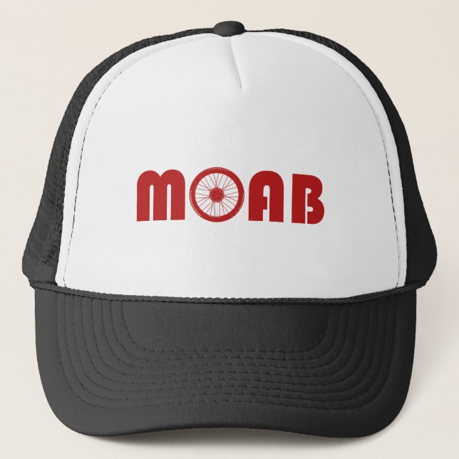 Moab (Bike Wheel) Trucker Hat (Front)