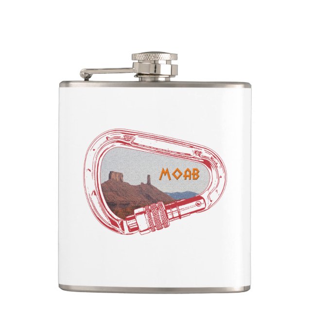 Moab Climbing Carabiner Flask (Front)