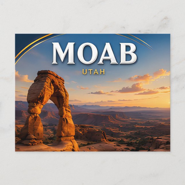 Moab Delicate Arch Desert Landscape Postcard (Front)