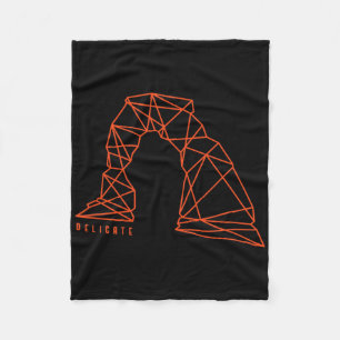 Moab Delicate Arch For Hiking And Camping Lovers  Fleece Blanket