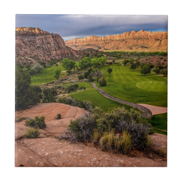 Moab Desert Canyon Golf Course at Sunrise Tile (Front)