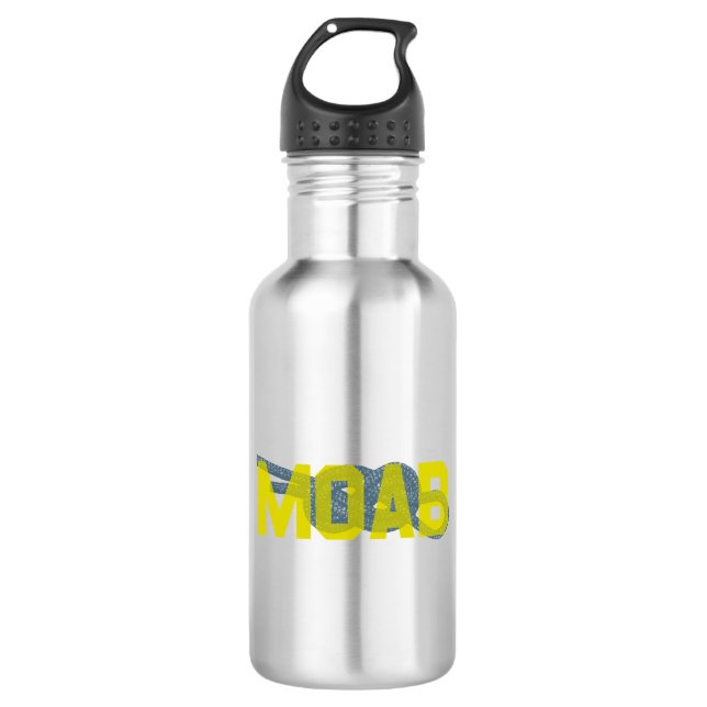 Moab Figure 8 Climbing Stainless Steel Water Bottle (Front)