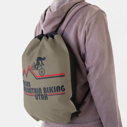 Moab mtb mountain biking drawstring bag