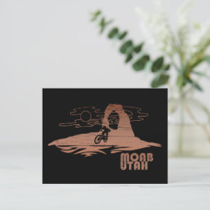 Moab mtb mountain biking holiday postcard