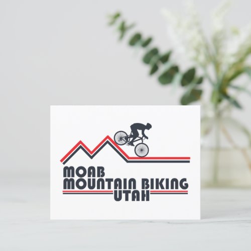 Moab mtb mountain biking holiday postcard