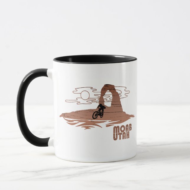 Moab mtb mountain biking mug (Left)
